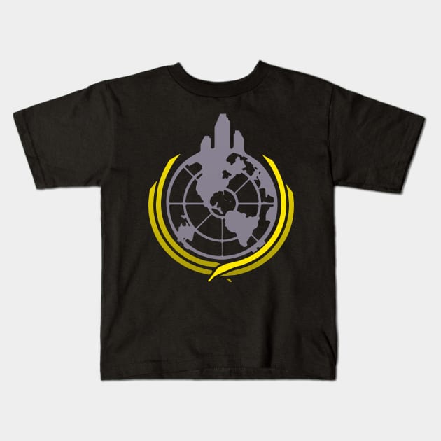 helldivers superearth Kids T-Shirt by rahalarts